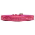 Unconditional Love 18mm  Two Tier Faux Croc Collar Pink Large UN742548